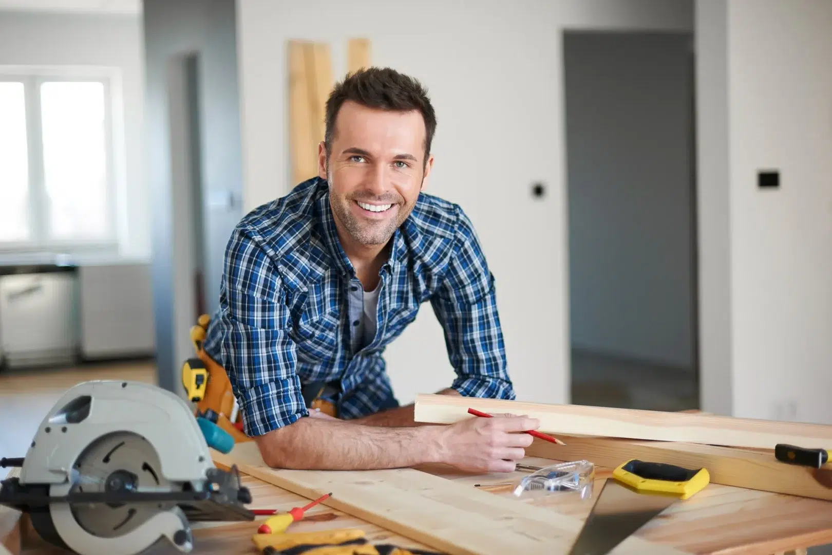 Man at a desk